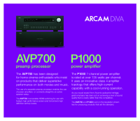 Arcam P1000 - Brochure 